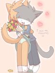  &hearts; :3 butt cat feline flowers hug leo_(vg_cats) milf mother orangebox panties raised_tail skirt_lift tail underwear vgbutts vgcats 