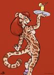  butt feline female juice leopard nude oce solo 