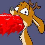  acorndeer animated blood jackalope male solo vomit what 