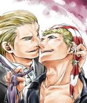  billy_kane blonde_hair geese_howard king_of_fighters kof male male_focus snk yaoi 