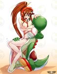  human male mammal mario_bros nintendo nude plain_background raggedrook soft_vore unknown_artist unwilling video_games vore white_background yoko_littner yoko_ritona yoshi 