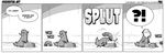  funny humor leonard_the_platypus monochrome platypus sequential_art slinky slinky_attack splunk tshh_tshh unknown_artist 