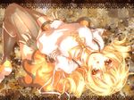  blonde_hair boots breasts drill_hair hat magical_girl mahou_shoujo_madoka_magica medium_breasts pleated_skirt sada_akane skirt solo thighhighs tomoe_mami yellow_eyes 