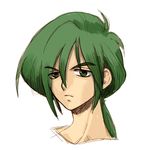  1boy fakir green_hair male male_focus princess_tutu solo white_background 