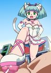  artist_request cfnm clothed_female_nude_male cocona_(solatorobo) cum cyber_connect_2 feet foot footjob highres little_tail_bronx penis shoejob shoes solatorobo soloistick source_request 
