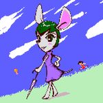  animal_crossing balloon blush bree doubutsu_no_mori eyelashes gift lowres mouse nintendo player_1 tail umbrella villager_(doubutsu_no_mori) 