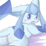  blue blue_eyes blush butt cute glaceon itameshi looking_at_viewer pok&eacute;mon solo 
