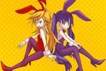  animal_ears bunny_ears bunny_girl bunnysuit high_heels panty_&amp;_stocking_with_garterbelt panty_(character) panty_(psg) pantyhose stocking_(character) stocking_(psg) 