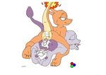  all_fours charizard cum herm hindpaw intersex messy mewtwo penis pok&eacute;mon sanji 