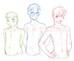  alvin_and_the_chipmunks alvin_seville chubby glasses human humanized male projectblue02 simon_seville sketch theodore_seville topless watermark 