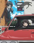  car cat commentary death empty_eyes floating ghost giving_up_the_ghost ground_vehicle motor_vehicle multiple_girls original yajirushi_(chanoma) 