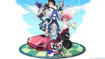  arin azer bingsang black_hair blonde_hair blue_eyes blue_hair breasts brown_hair cannonballs car cat cecilia_(pangya) cleavage closed_eyes dragon dress flat_chest ground_vehicle hair_bun hair_ribbon hana_(pangya) hat helmet highres kaz kooh long_hair lucia_(pangya) max_(pangya) medium_breasts motor_vehicle motorcycle multiple_girls nell_(pangya) nuri otoko_no_ko pangya papel pepper_(pangya) pink_eyes pink_hair ponytail purple_eyes red_eyes ribbon school_uniform serafuku shoes short_hair silver_hair skateboard skirt thighhighs twintails 