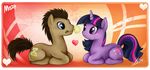  &hearts; cute doctor_whoof_(mlp) doctor_whooves_(mlp) equine female feral flower friendship_is_magic horn horse mammal mn27 my_little_pony pony romantic twilight_sparkle_(mlp) unicorn 
