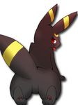  blush butt eeveelution feral katsuwobushi nintendo paws pok&#233;mon pok&eacute;mon red_eyes solo umbreon video_games 