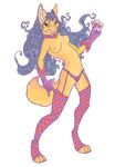  &hearts; acidlove alpha_channel canine cards checks choker diamond female fox jester orange_eyes reaperfox stockings suspenders tights topless 