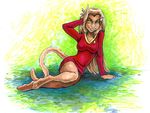  alien ayame_emaya caitian cat clothed dress feline female m&#039;ress solo star_trek 