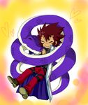  cobra_(fairy_tail) cuberios_(fairy_tail) fairy_tail hug male male_focus snake 