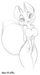  canine cfox_furvert female fox mammal nude plain_background pose solo white_background 