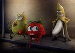  ? alzhem banana evil female flashing fruit fruity funny humor joke lol male not_furry pear purse run_away strawberry what 