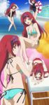  bikini gotanda_ran highres infinite_stratos ran_gotanda red_hair stitch stitched swimsuit 