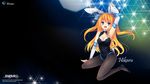  aizawa_hikaru animal_ears blonde_hair blue_eyes bunny_ears bunnysuit highres long_hair microsoft open_mouth pantyhose shinia silverlight solo wallpaper 