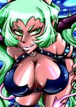  breasts cleavage demon_girl fangs horns panty_&amp;_stocking_with_garterbelt red_skin scanty scanty_(psg) smile 
