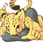  breasts cheetah feline female nekouri solo 
