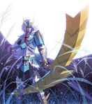  armor arrow bow_(weapon) full_moon male_focus monster_hunter monster_hunter_portable_3rd moon night quiver solo weapon white_hair yaya_(tempering) zinogre_(armor) 