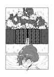  alternate_hairstyle comic eyebrows greyscale hong_meiling monochrome seki_(red_shine) silent_comic tears thick_eyebrows touhou 