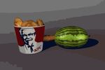  animated food inanimate kfc melon pwet 