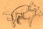  canine dog doggy_position doggystyle female feral feral_on_feral from_behind java male mammal monochrome penetration sepia sex sketch straight teats vaginal vaginal_penetration 