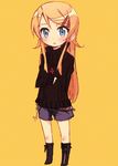  bad_id bad_pixiv_id blue_eyes boots casual kousaka_kirino long_hair maromi_(am97) orange_hair ore_no_imouto_ga_konna_ni_kawaii_wake_ga_nai solo 