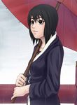  black_eyes black_hair japanese_clothes lowres naruto rain shizune_(naruto) short_hair solo tk tk_(artist) tk_(tk's_level4) umbrella 