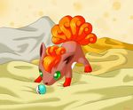  baby blanket curious looking poke_ball pokeball pokemon touched_up vulpix 