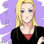  blonde_hair blue_eyes earrings free-da hair_ornament hairclip jewelry long_hair looking_at_viewer lowres naruto solo yamanaka_ino 