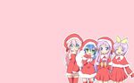  blush christmas hiiragi_kagami hiiragi_tsukasa izumi_konata lucky_star pink punchiki takara_miyuki thighhighs 