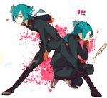  1boy braid green_hair heart inazuma_eleven inazuma_eleven_(series) long_hair male_focus military military_uniform mirror mistorene_callus pose suou uniform 