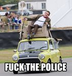  :b chair derp driving english_text fuck_the_police funny group haha human humor image_macro lol male mammal mr._bean mr.bean not_furry police public reaction_image real rowan_atkinson text tongue tongue_out unknown_artist 
