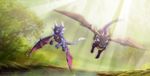  cynder female feral hi_res lionheartcartoon male spyro spyro_the_dragon wings 