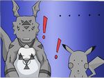  digimon duo ellipses guilemon guilmon male nintendo pikachu pok&#233;mon pok&eacute;mon reaction reaction_image scalie shocked uhhh unknown_artist video_games 