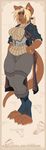  female green_eyes j_axer jacket kangaroo kori looking_at_viewer marsupial ponytail solo standing sunglasses sweater wide_hips 