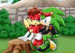  breasts canine female fiona_fox fox from_behind hedgehog looking_at_each_other male mobian mobius_unleashed scourge_the_hedgehog sega sex smile sonic_(series) straight 