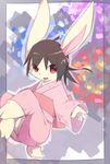  cub female girorin hair japanese_clothing kimono lagomorph mammal panties rabbit red_eyes solo underwear young 