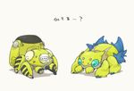  bad_pixiv_id chibi crossover galvantula gen_5_pokemon ghost_in_the_shell no_humans pokemon pokemon_(creature) tachikoma translated yukichi_(yukichingaga) 