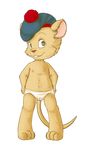  beret camel_toe cub female hat mammal mouse olivia_flaversham panties plain_background rodent solo the_great_mouse_detective underwear white_background young 
