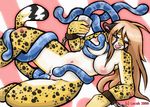  blush breasts cheetah feline female lucah nipple_stimulation nipples nude pussy tentacles 
