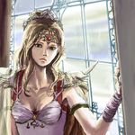  blonde_hair crown final_fantasy final_fantasy_iv lowres rosa_farrell tiara 