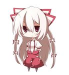  bad_id bad_pixiv_id chibi fujiwara_no_mokou hair_ribbon hikobae long_hair red_eyes ribbon solo touhou very_long_hair white_hair 