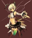  1girl antennae bee_girl big_breasts blush breasts capcom insect_girl large_breasts monster_girl monster_hunter personification short_hair vespoid vespoid_queen yellow_skin 