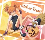  :o ankle_boots annoyed arai_nobu bad_id bad_pixiv_id bangs boots breasts broom broom_riding bucket candy drop_shadow dutch_angle earrings english fingerless_gloves food full_body gloves hair_between_eyes hair_ribbon halloween halloween_basket index_finger_raised jack-o'-lantern jewelry knees_up lollipop looking_at_viewer matilda_matisse orange_background orange_hair pink_background polka_dot polka_dot_background pouch pumpkin purple_eyes purple_gloves purple_ribbon ribbed_gloves ribbon shadow shaman_king shirt short_hair short_sleeves short_twintails sitting skull_earrings skull_print slit_pupils small_breasts solo speech_bubble spiked_hair striped swirl_lollipop trick_or_treat twintails unitard v-shaped_eyebrows white_footwear white_shirt yellow_background 